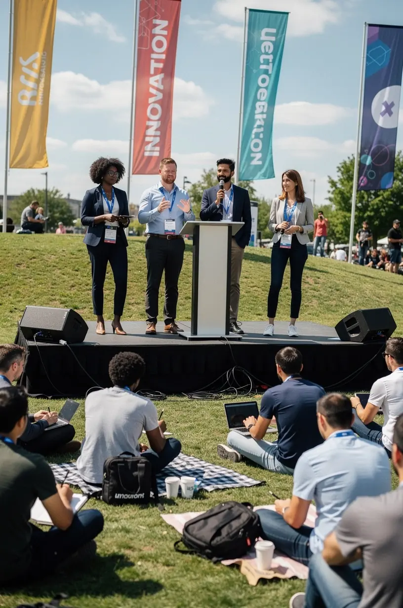 Professional business solutions illustration